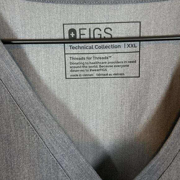 Figs Catarina One-Pocket Scrub Top Graphite/Grey Size XXL - Picture 5 of 10
